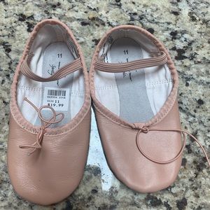 Size 11 pink ballet slippers